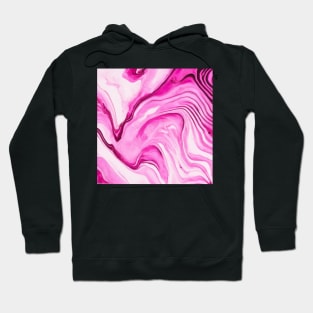 PINK AND WHITE LIQUID MARBLE DESIGN Hoodie